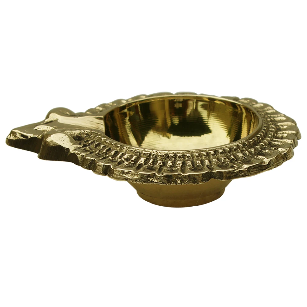 Handmade & Handcrafted Design Traditional Golden Brass Kuber Diya Shaped for Decorative Diwali decoration From india