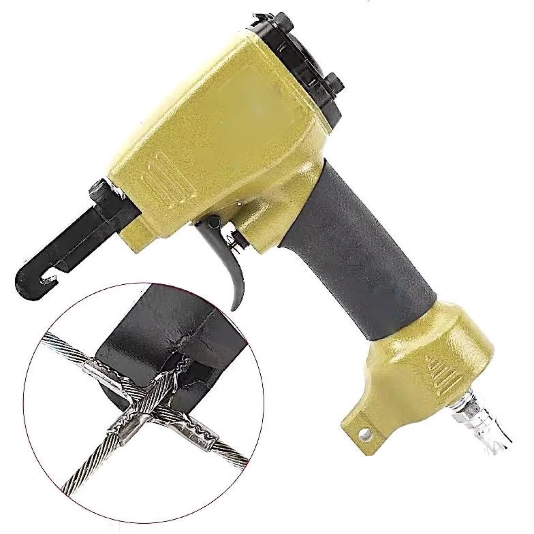 TY89530 Pneumatic Crimper for 3.0mm Wire/Calbe cross clip able grid, metal cable equipment grid system or wire mesh forming.