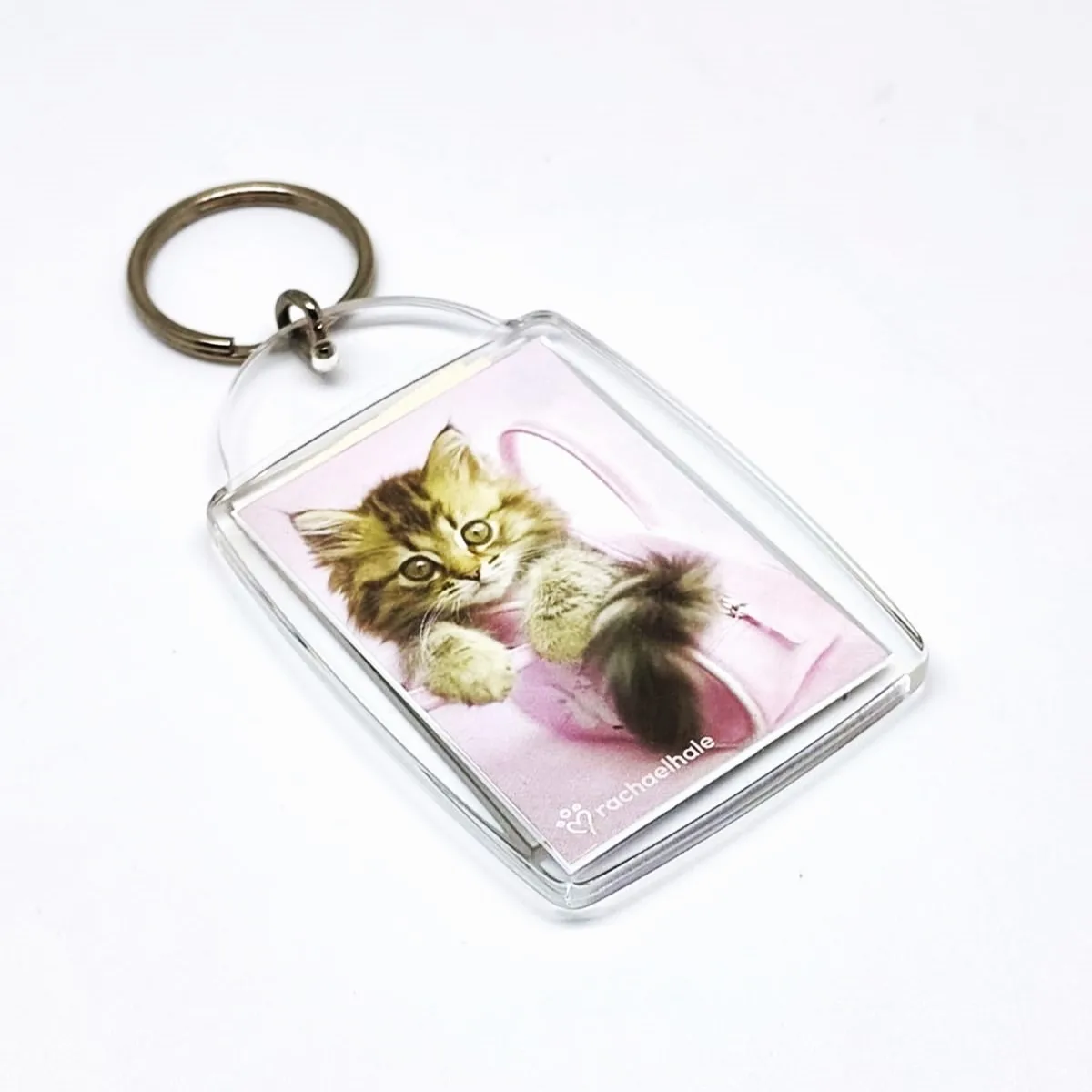 Hot Amazon item Wholesales STARWOOD #G1517 35*50 mm Rectangle Acrylic Photo Keychain DIY make your own keyholder