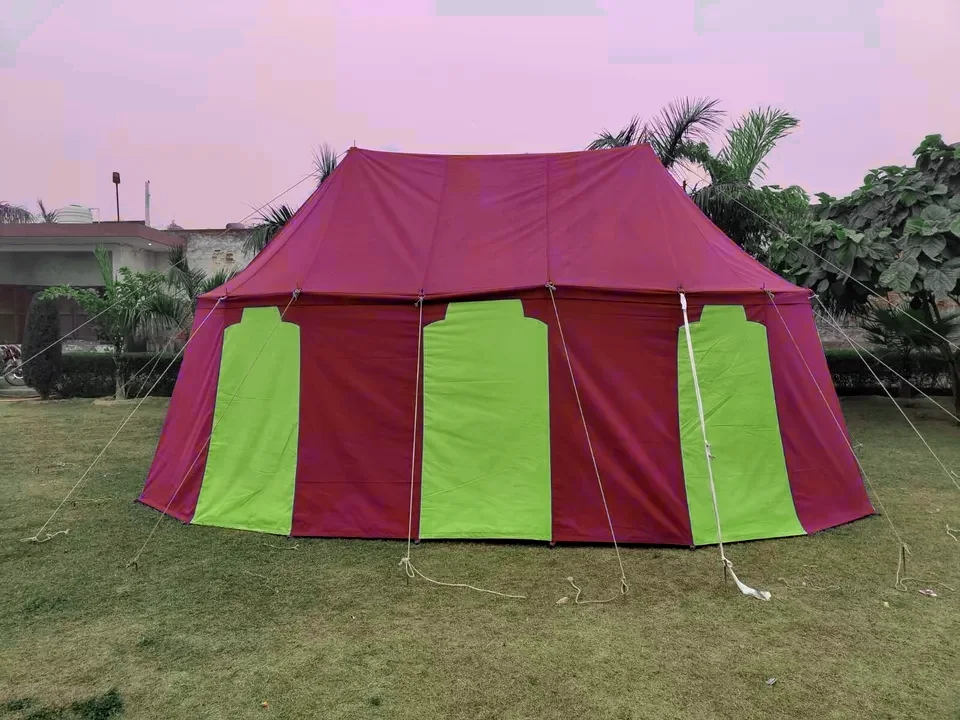 8x5 square meter Tent: Medieval Cotton Canvas Camping Tent - Safari Tent for Historical Reenactments and Outdoor Adventures