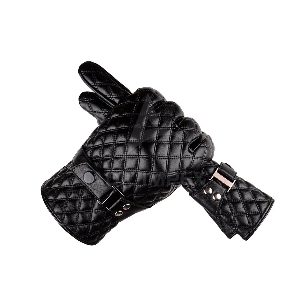 Cowhide Men Hand Driving Leather Work Gloves With Stretchable Wrist Cut Resistant Driving Gloves