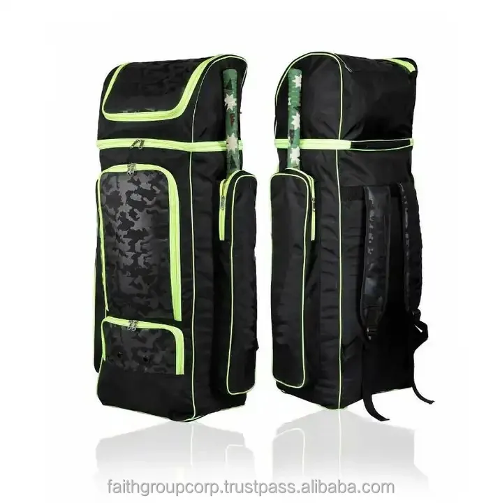 Hot Sale Sports Bag Thick Padded Straps BackPack Large Cricket Duffle kit Bag Players Duffel Bag Multiple Compartments