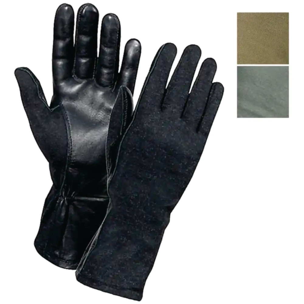 ONETAC OUTDOOR SHORT CUFF TOUCH SCREEN NOMEX PILOT FLIGHT FLYER OPERATOR DUTY GLOVES (SAGE GREEN, X-SMALL)