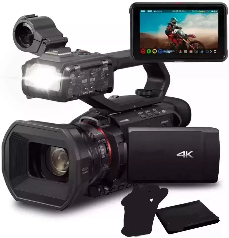 Высокая AG-CX10 4K профессиональная цифровая видеокамера w/ Atomos запись монитор комплект