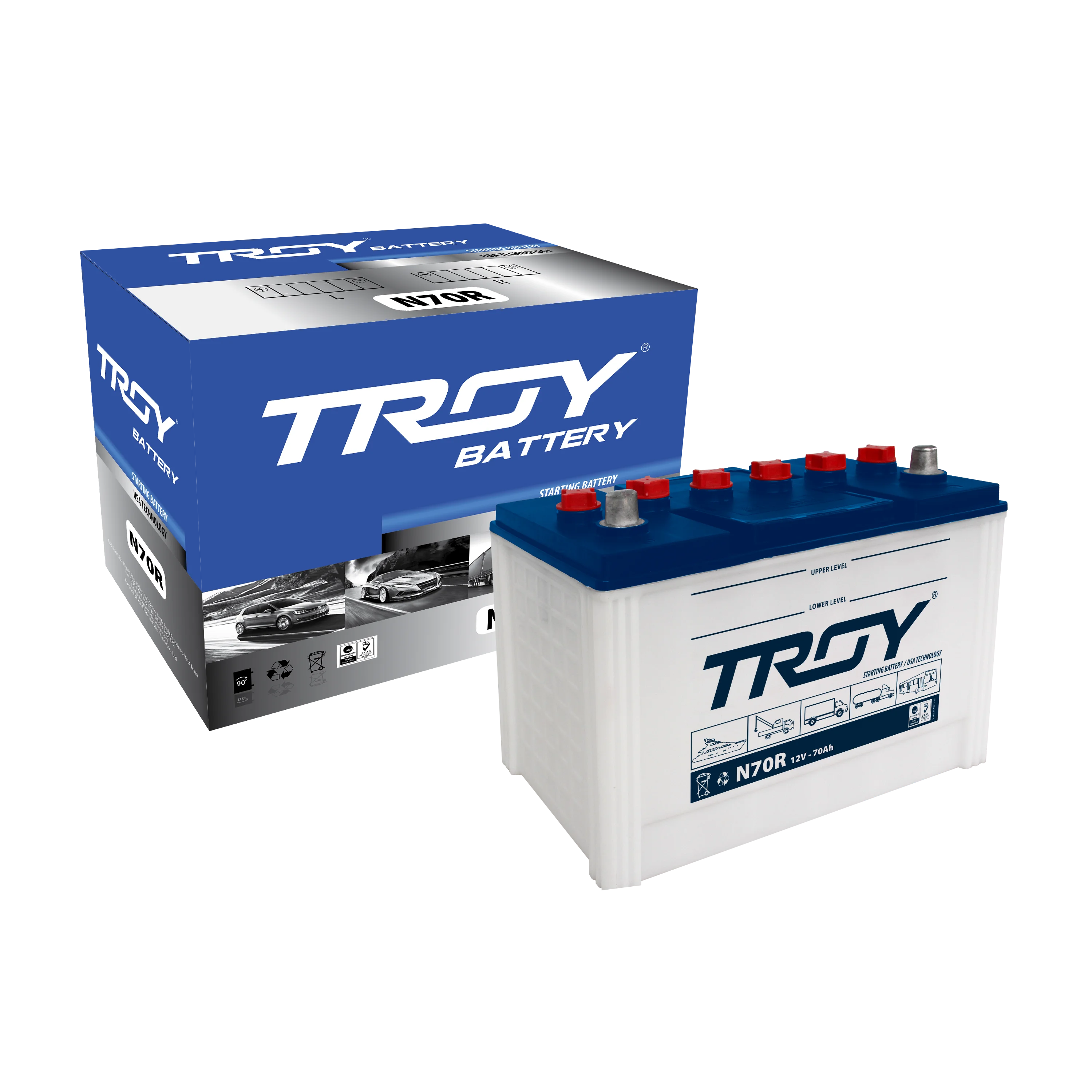 HOTSALE STORAGE  BATTERY N70R 70AH  Battery For Car and Truck Long Lifetime  With Premium Quality