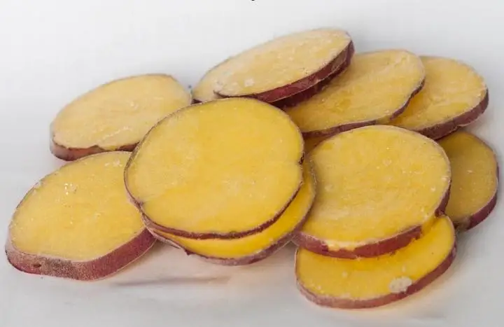 IQF Sweet Sliced Potato Frozen Boiled Sweet Potato Strip Viet Nam Frozen Sweet Potato Sticks