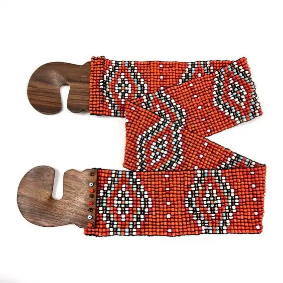 Stylish Seed Beads Embroidery Balt New Design Color  Beaded Embroidery Light Weight  Belt Handcrafted Seed Beads Belt