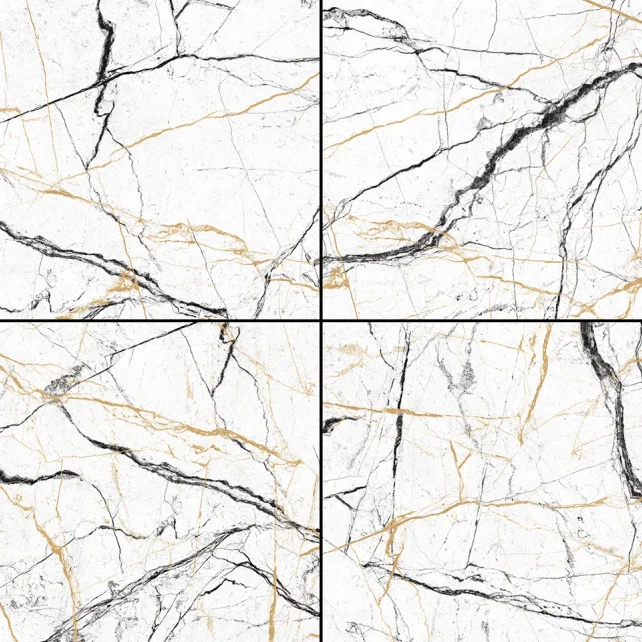 Made In India Tiles Having Ceramic Glazed Vitrified Tiles With Glossy Finish In Size Of 600x600mm Used For Hospital