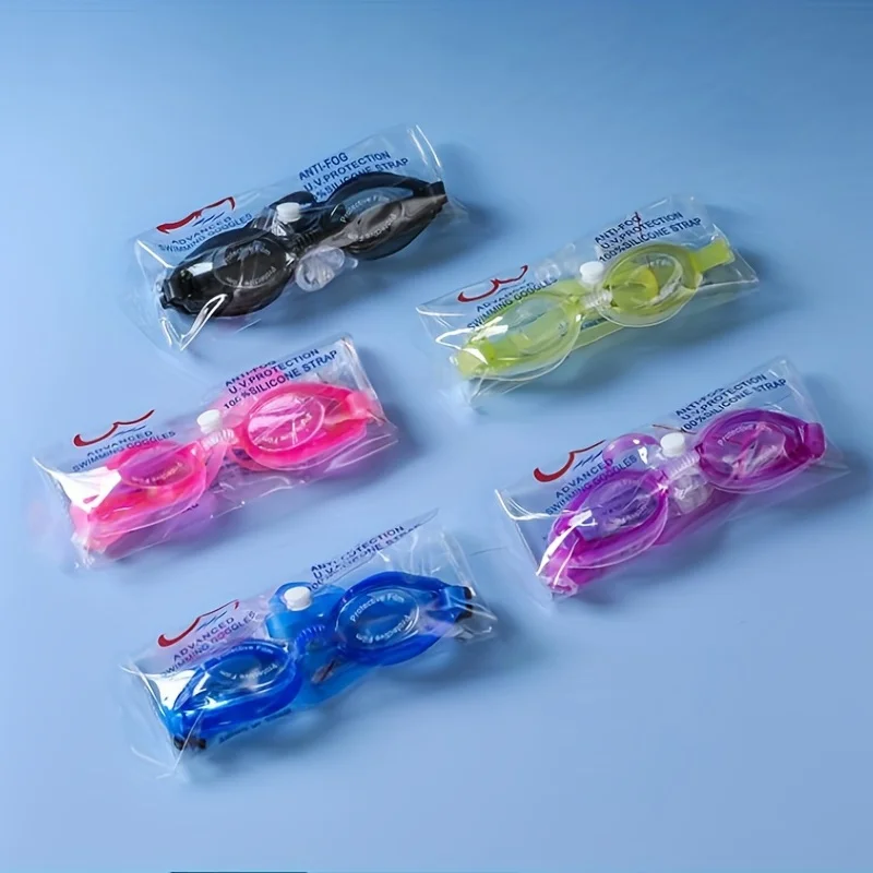 Adults Kids Adjustable Swimming Diving Glasses With Nose Clip Ear Plugs Waterproof Anti Fog No Leaking Swimming Eyewear Goggles