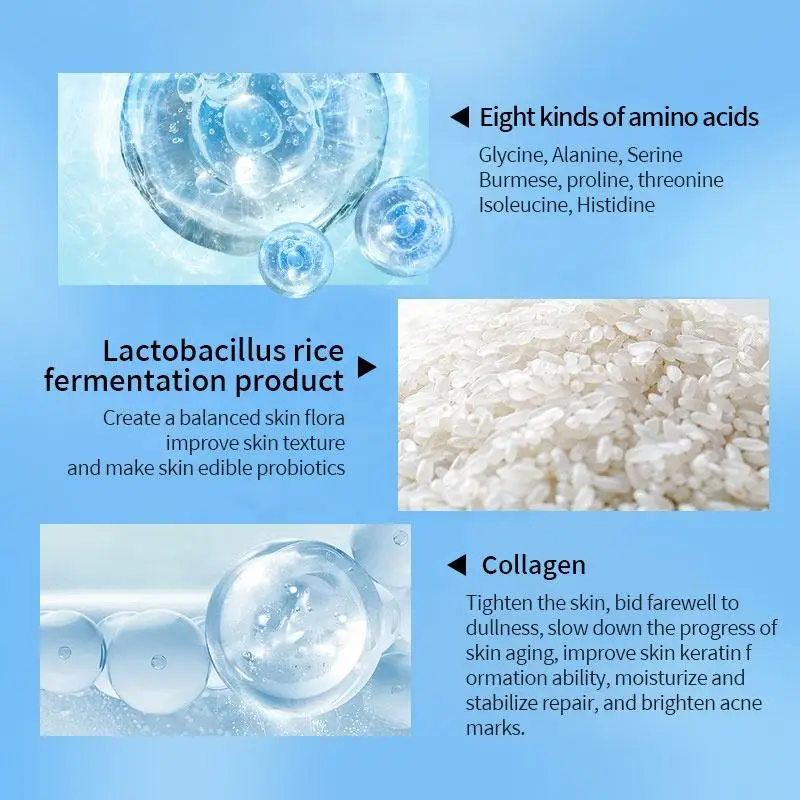 Facial Salicylic Acid Collagen Kit Oil Control Lightening Rejuvenating Remove Anti Acne Skin Care Set