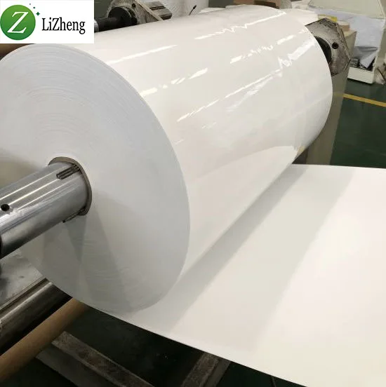 Lizheng non-tearable waterproof inkjet matt gloss 70/80 gsm paper jumbo roll pp synthetic paper jumbo