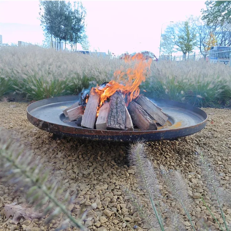 cheap price corten steel stove portable decorative indoor outdoor firepit heater round wood burning fire pit