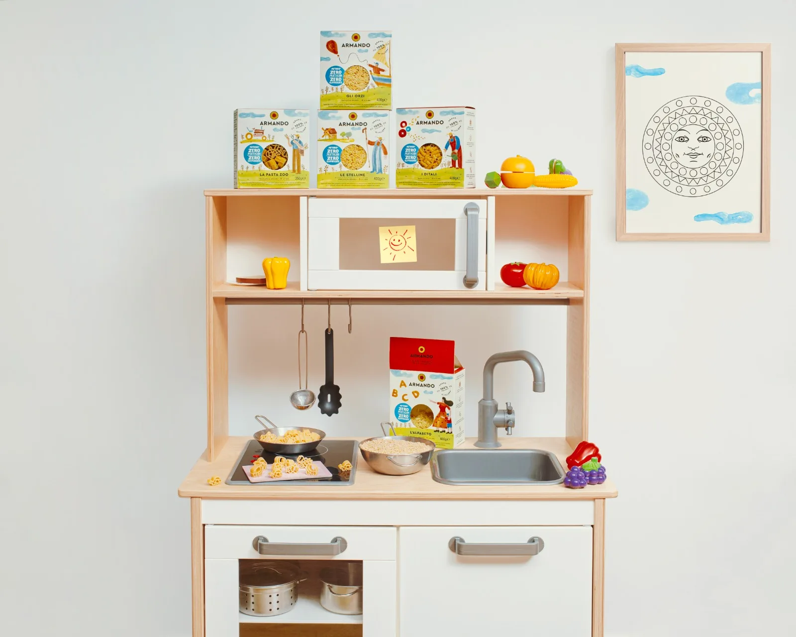 High Italian Quality Dry pasta 400g Alfbeto kids in pack Bronze Die Durum Wheat Pasta for Wholesale