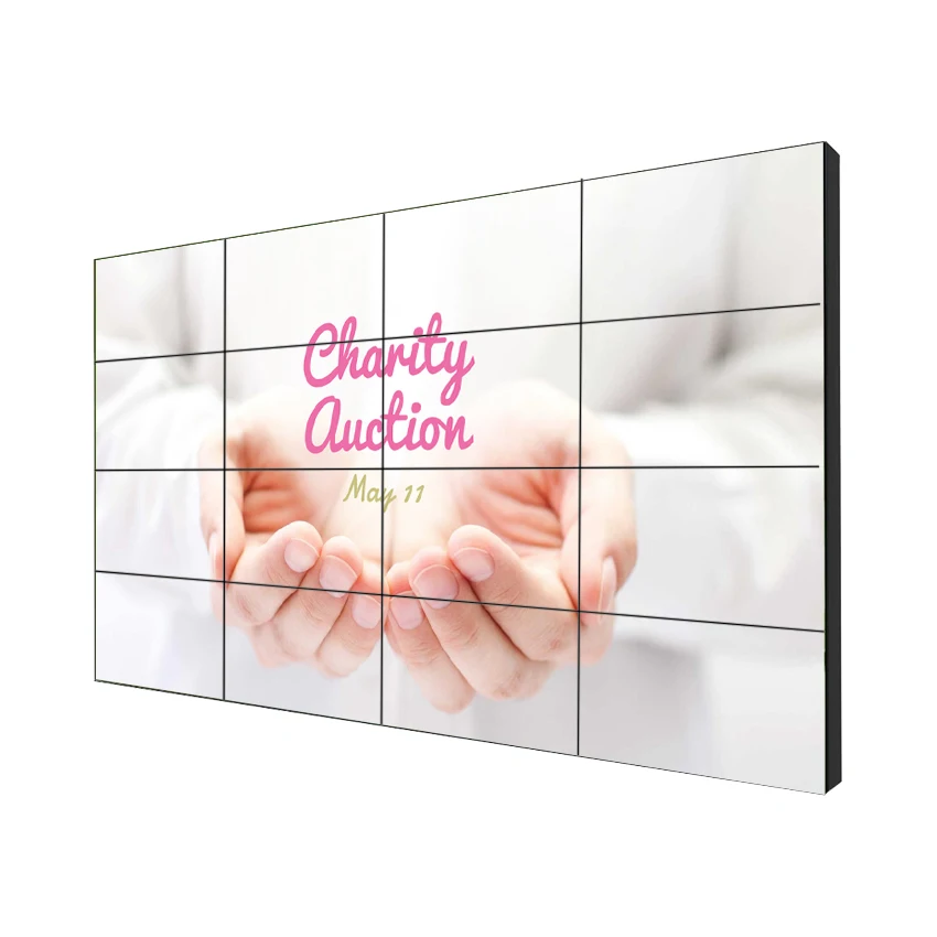 New High Quality 55 Inch 3x3 Video Wall Indoor Advertising Screen Infrared Touch Screen Video Wall Lcd Digital Signage