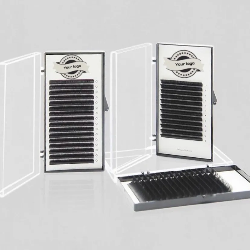 tray lash with logo brand pointy base handmade loose fans natural from vietkinglash Vietnam contact Maya or ws: +84 387038507
