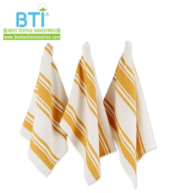 BTI модные хлопковые кухонные полотенца хлопчатобумажная чайная кухонная одежда из пряжи