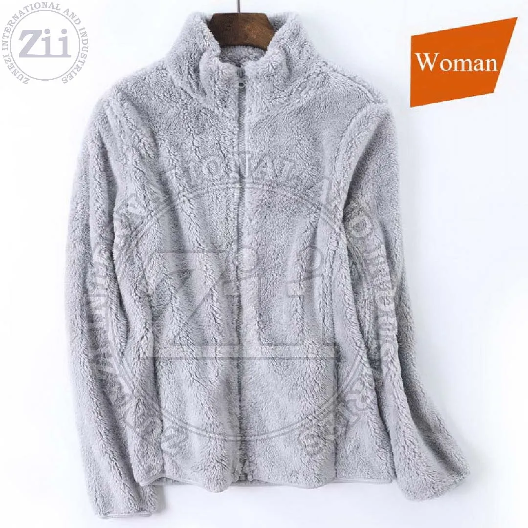 2021 hot sale mens sherpa polar fleece jacket wholesale custom logo zippered sherpa fleece jacket bon pocket cheap price