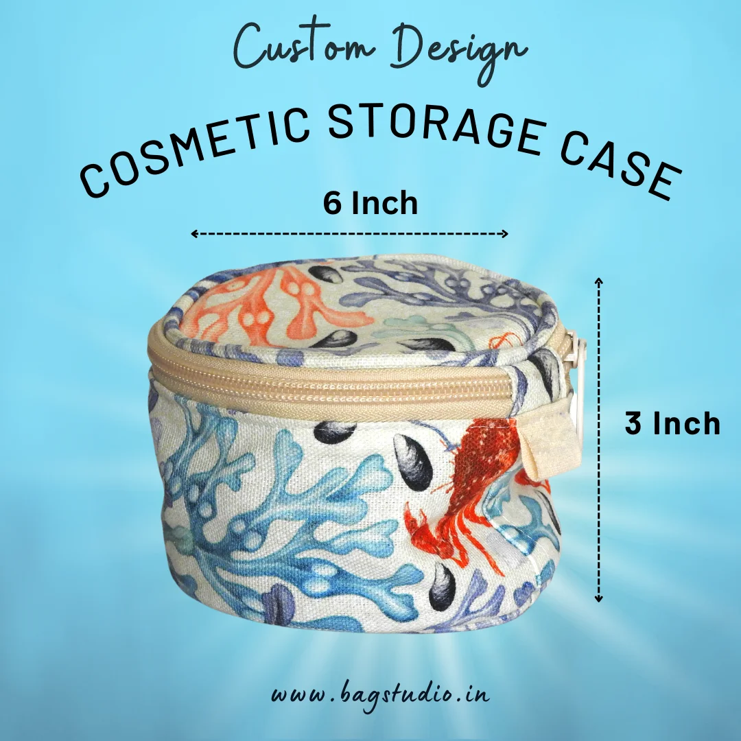 Mini Custom Printed Cotton Hand Embroidered Mobile Pouch with Fancy Design Weddings Festivals Made In India