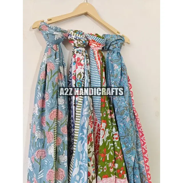 Wholesale Lot of Sarong Indian Handmade Block Print Pario Women Beach Wear Light Weight Bikini Cover up Scarf