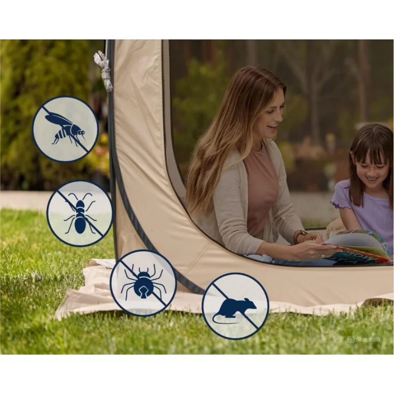 NEW PRODUCT Pop-Up Screen Tent for 4-6 People, Bug-Proof & UV Protected, Easy Setup for Camping and Outdoor Activities