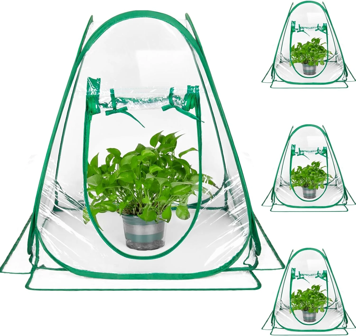 Pop up Mini Agricultural Greenhouse Portable Small Green House for Indoor Outdoors Frost Pvc Protection Green House