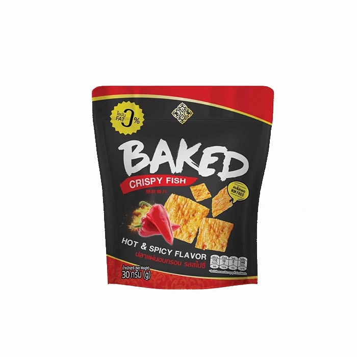 Запеченные чипсы с высоким содержанием белка от рыбы, диета с низким содержанием углерода, диета с низким содержанием жира, здоровая закуска из Таиланда