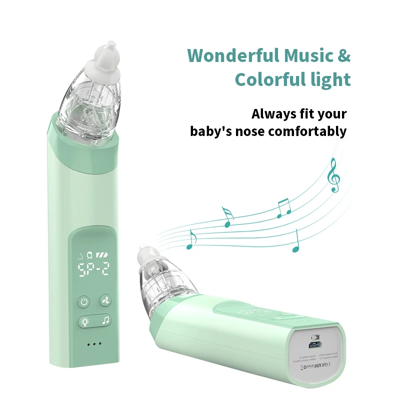 Certificate Baby Nasal Aspirator Suction Device Electric Nose Cleaner Rechargeable Protective for Infant Nose Suction