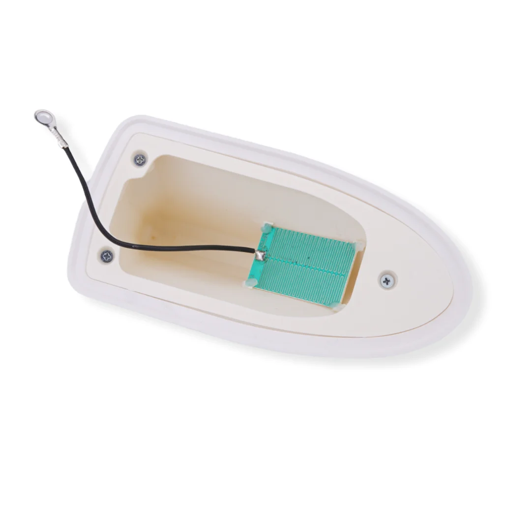 Waterproof auto shark fin FM/AM/DAB Antenna car roof antenna  white with silicone car decoration antenna