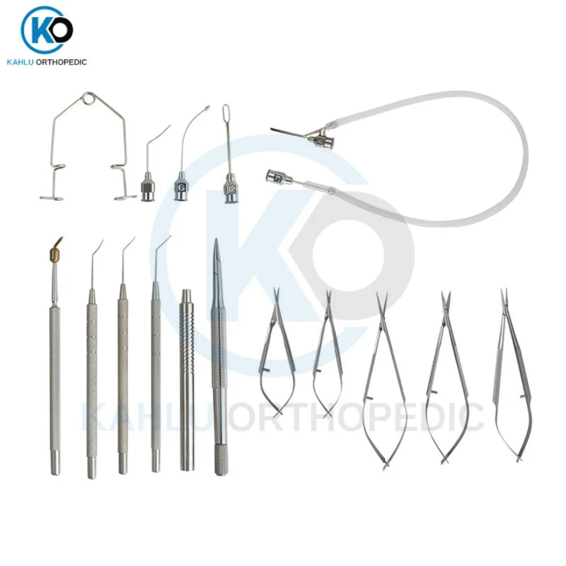 Factory Price Eye Surgery Instruments Optics Instruments Titanium Cataract and Intraocular Lens Implantation Set
