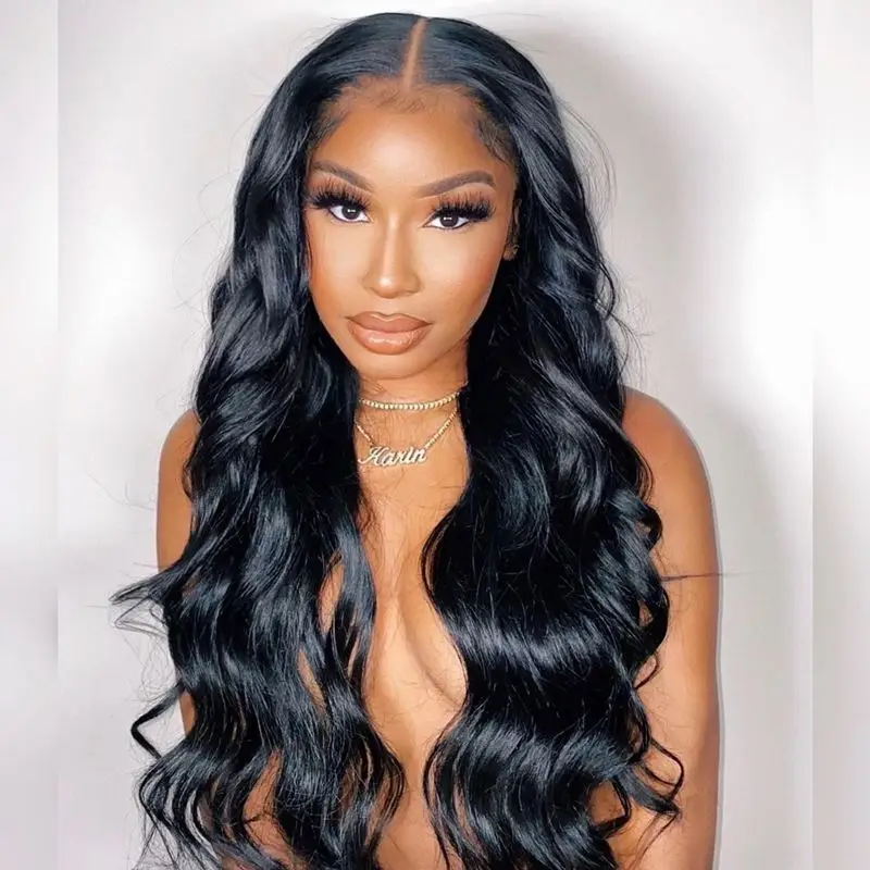 150% Density Wig Human Hair Body Wave Natural Brazil Wigs T Lace Front Human Hair Wig