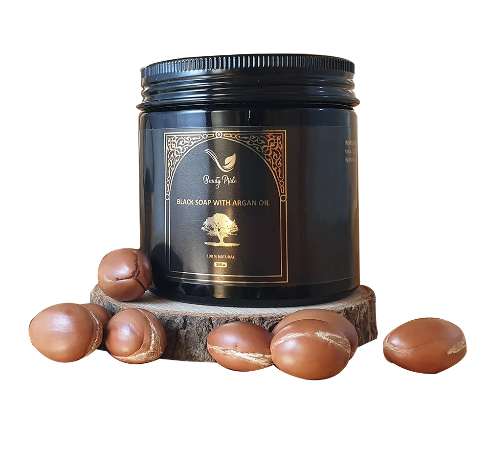 Moroccan black soap with argan oil  _ wholesale / retail_ private labeling