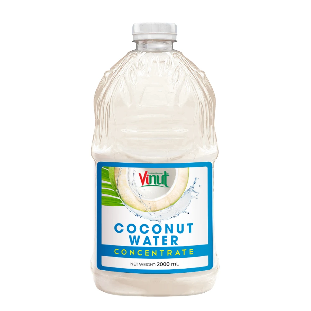 Private Label 2L Bottle VINUT Coconut Water Concentrate Vietnam Flavoured Premium OEM ODM Soft Drink Beverage Manufacturer