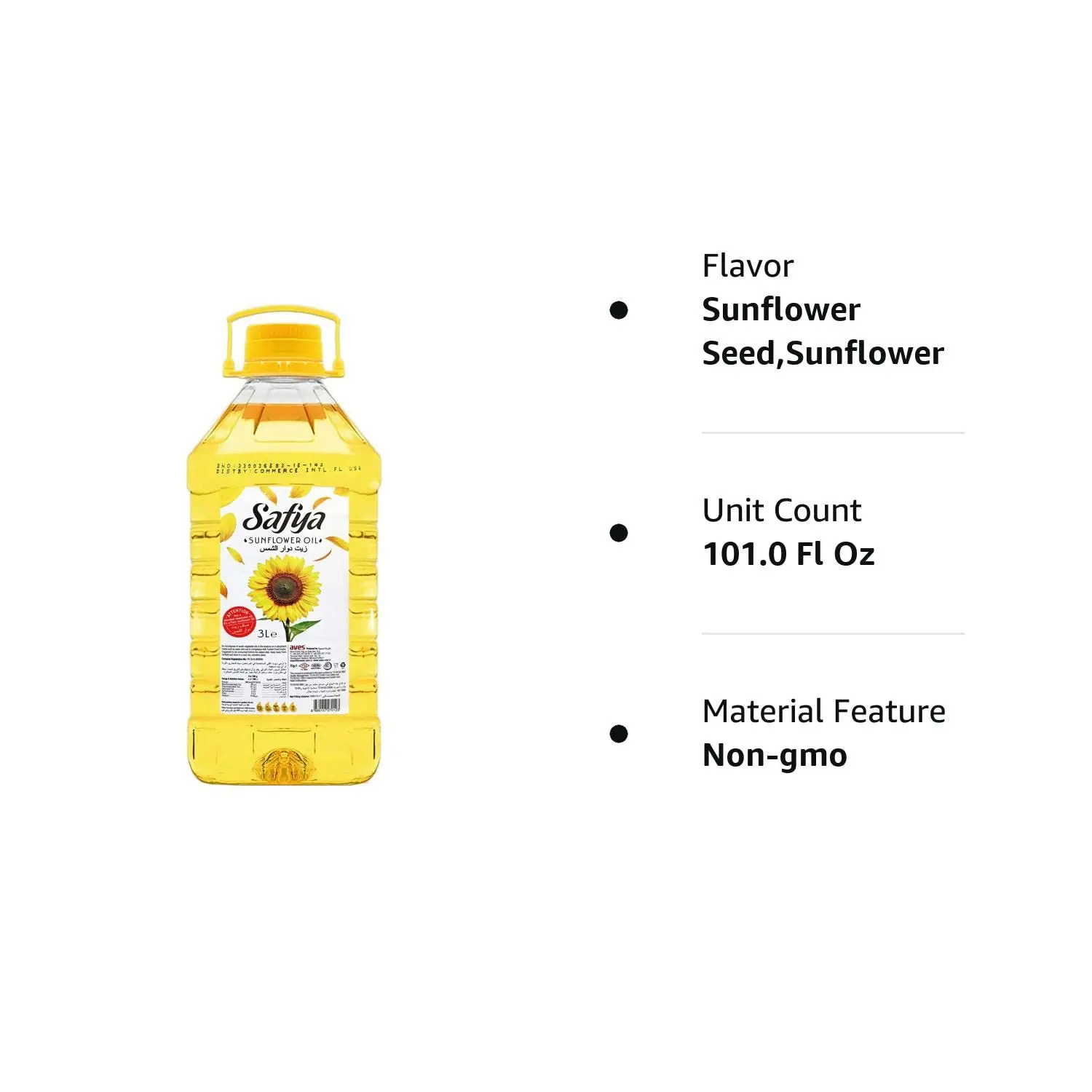 100% Pure Sunflower Oil, (3 L) 101.4 fl oz