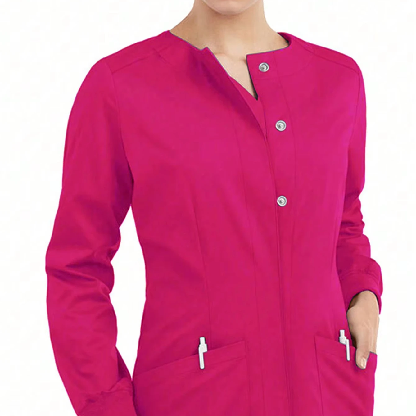 OEM custom logo embroidery printed design cross-border clothes for men and women long-sleeved beauty doctor and nurse clothes