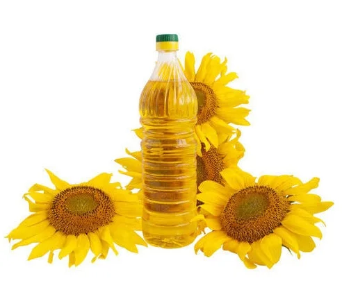 Crude and refined sunflower oil