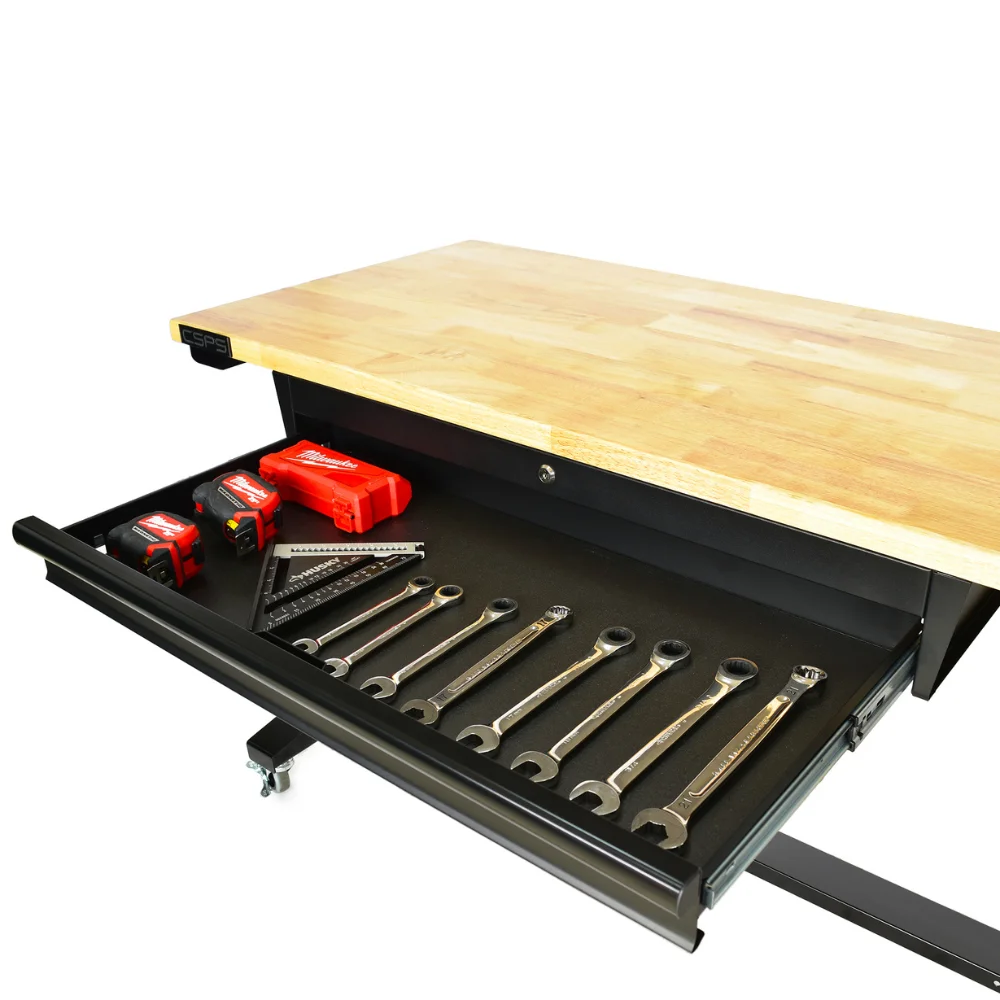 Wholesale Modern Mechanic Garage Workshop 132cm Adjustable Height Workbench Noiseless Sit-Stand Desk Lifting Office Furniture