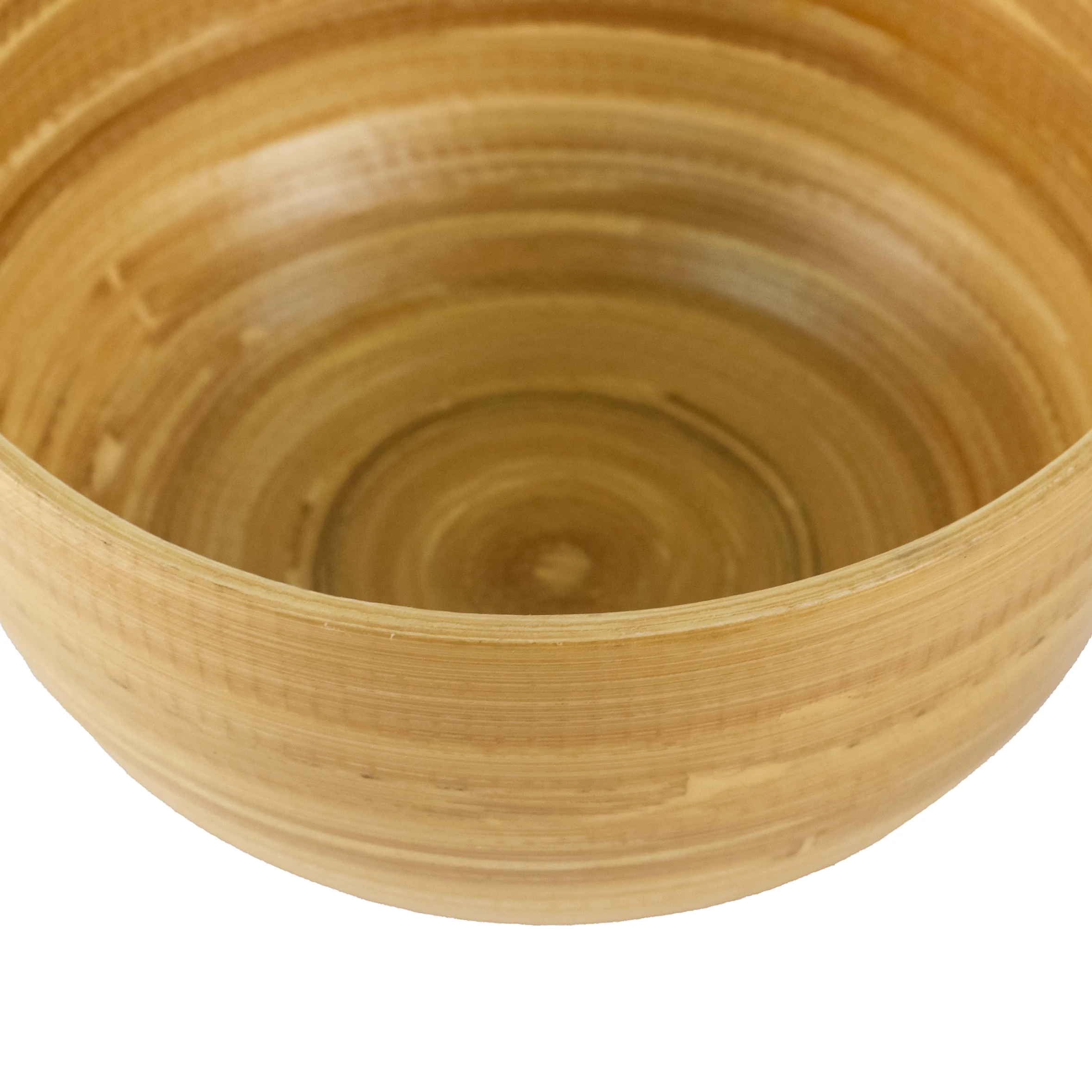 Hot trendy product with natural color spun bamboo material salad bowls bamboo fiber bowl for salad serving 100% handmade from VN