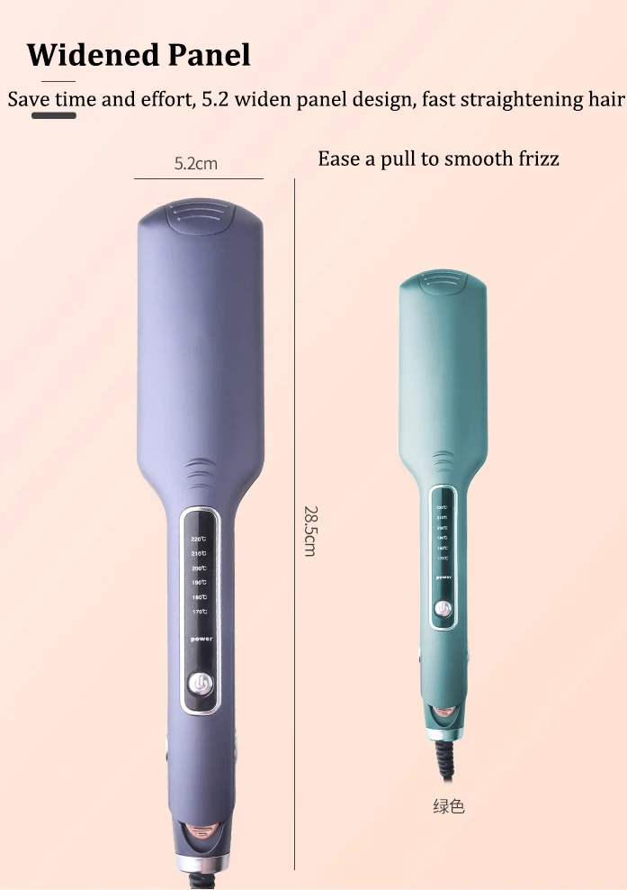 Lisseur Cheveux Vapeur Professional Steam Pod Mini Portable Titanium 480 Degrees Ceramic Flat Iron Curler Hair Straightener