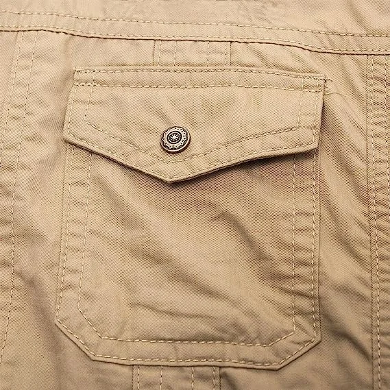 Mens Wear Casual Shirt 100% Cotton Long Sleeve Plus Size Military Style Cargo Shirts Man Fall Clothing