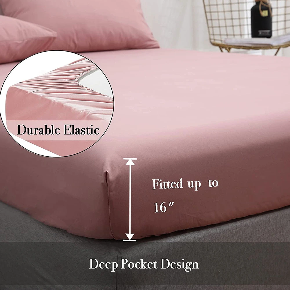 Premium Quality Solid Color Customized Length 2023 Best Design Room Hotel Use Bedsheet In Multi Colors
