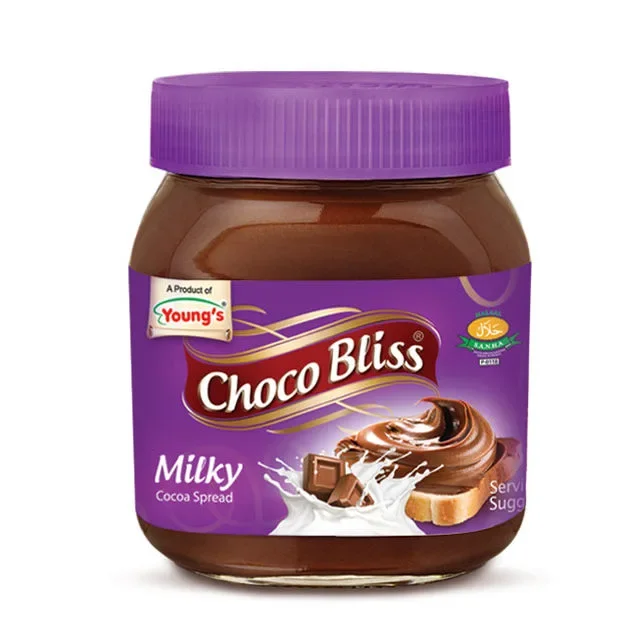 Chocobliss Milk Chocolate Spread 350gm Glass Jar Halal Compound Milk Chocolate Spread