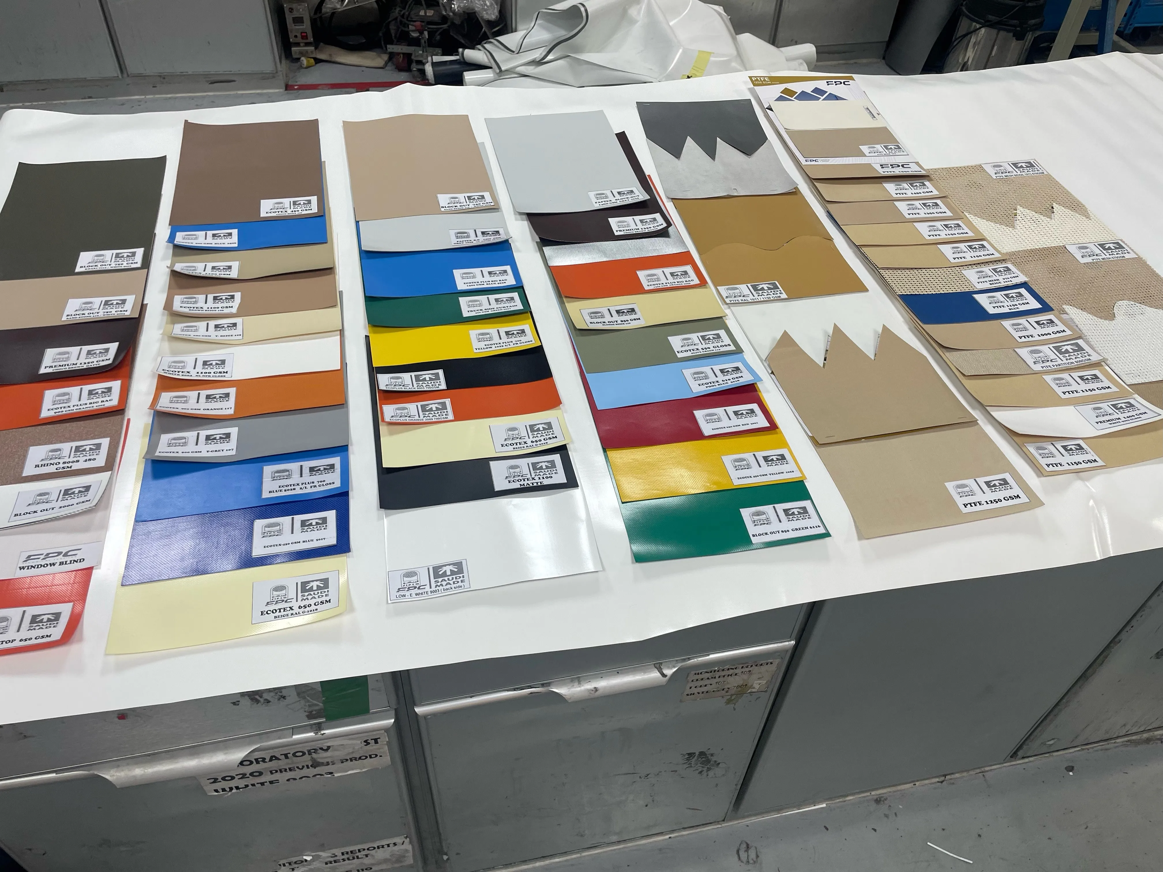 FAPTEX 1008F High Strength Architectural PVC Coated Polyester Fabric 1550GSM with PVDF and Acrylic Top Coat