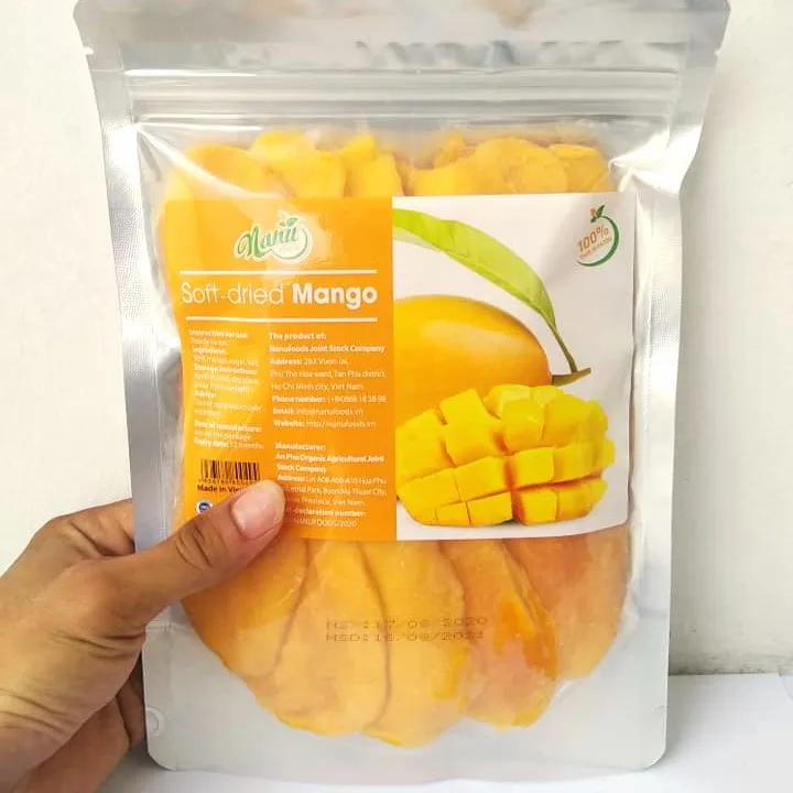 High Quality Wholesale 100% Organic Dry Fruits Dried Mango No Sugar Free Added Dried Fruit Made in VietNam
