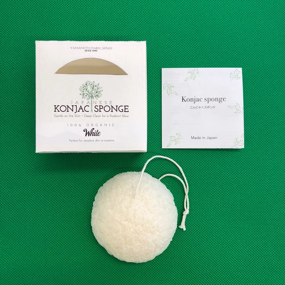 Japanese high quality hot sell sea konjac face cleansing organic sponge