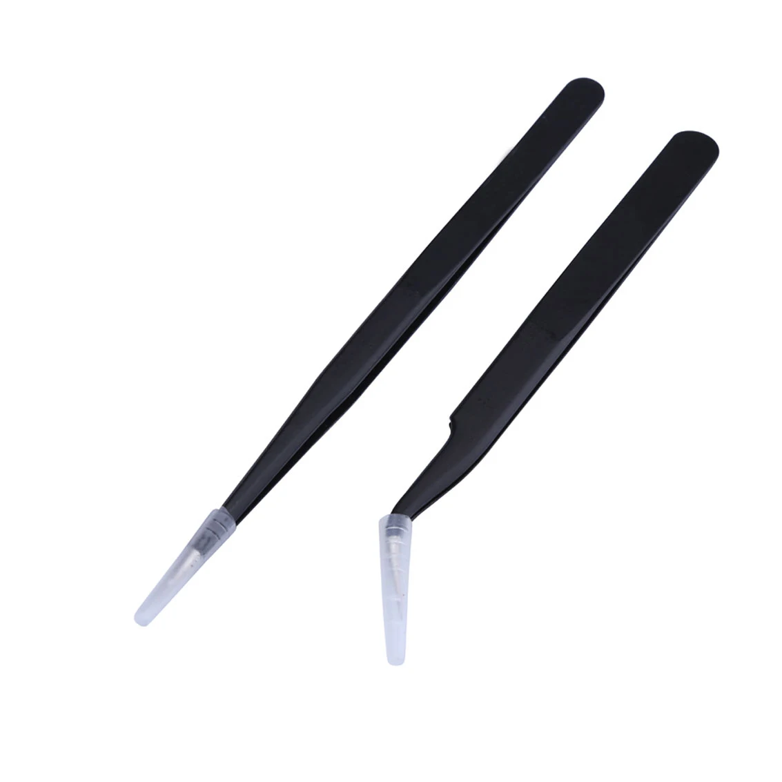 Eyelash Extension Tweezers Precision Quality Stainless Steel 2 Pieces Make Up Extension Picker Tweezers