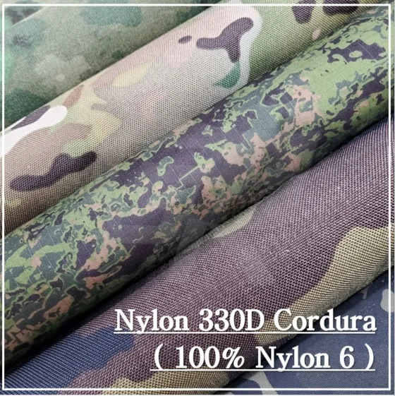 [Nylon 6 100%] N 330D Cordura Korean fabric PU Coated Camouflage (IRR) Printed, Waterproof, Water Repellent, Fire Proof bag