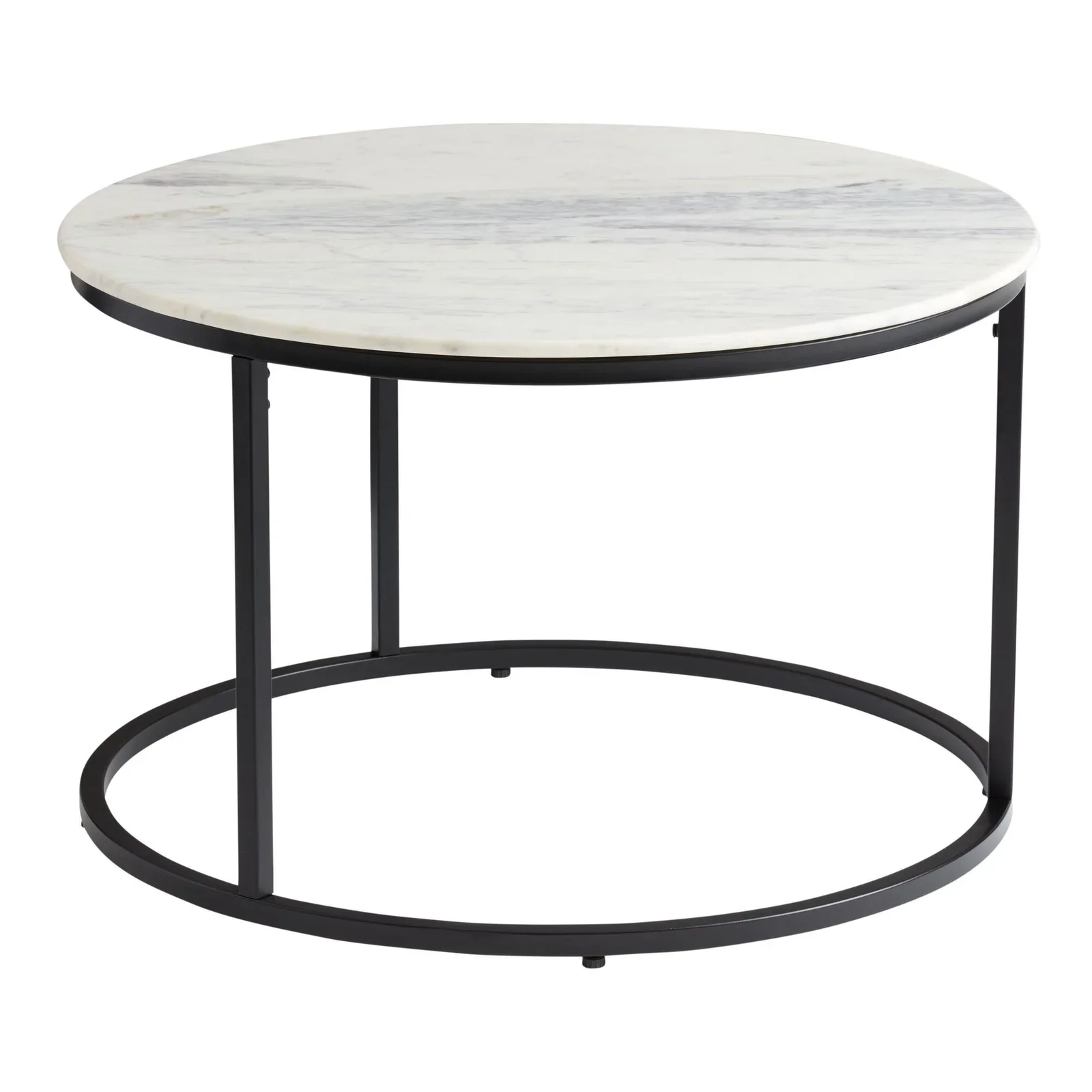 Top Standard Product Round Modern Stacking Nesting Table Metal Frame Marble Top High Quality Indian Handicraft New Design 2025