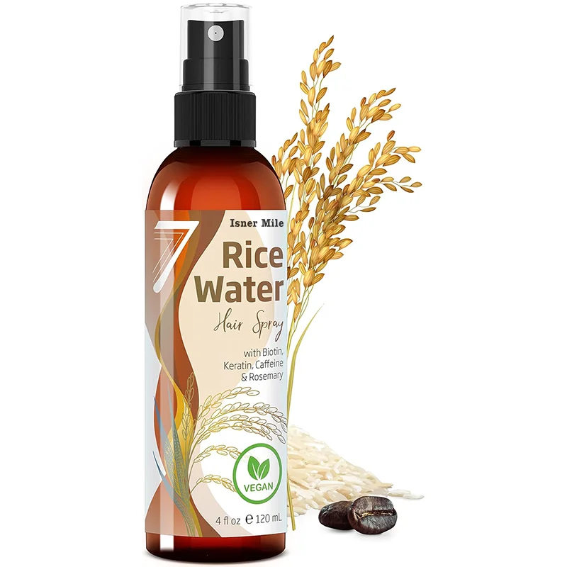 NEW Fermented Rice Water for Hair Growth Infused with Rosemary Biotin Caffeine Keratin Vegan Non-Greasy Spray Naturally Thicker
