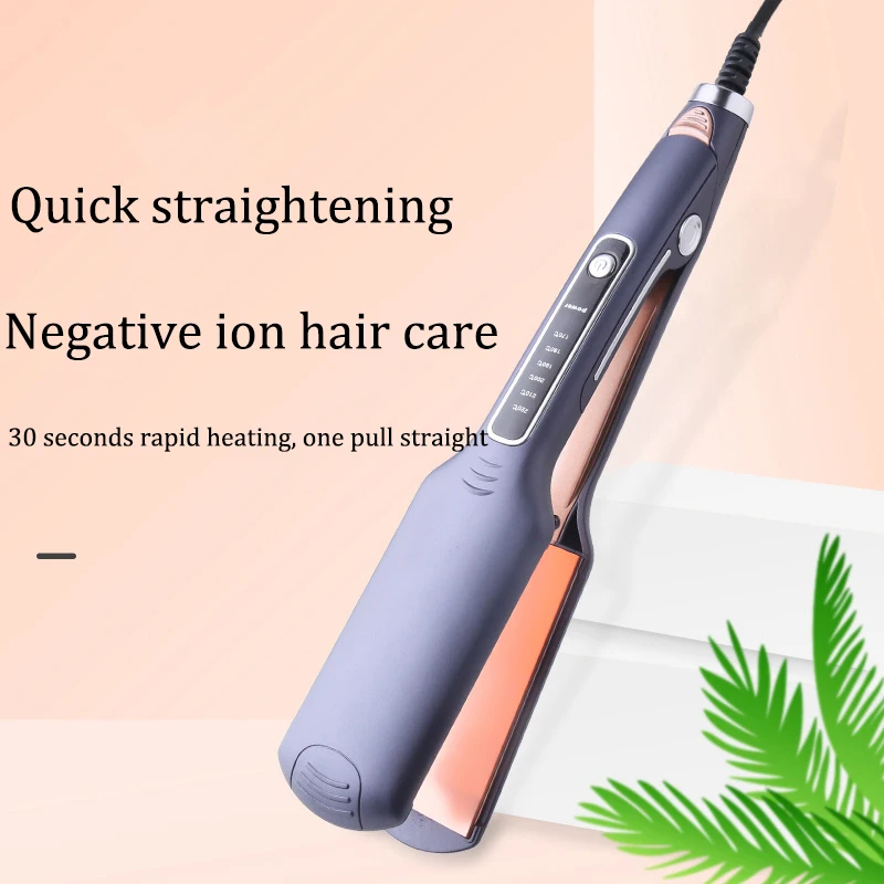 Lisseur Cheveux Vapeur Professional Steam Pod Mini Portable Titanium 480 Degrees Ceramic Flat Iron Curler Hair Straightener