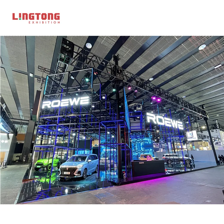 Expo Designs Trade Show Booth Equip Display Exhibition Exhibit Design System Booth For Motor Car Exhibition Show